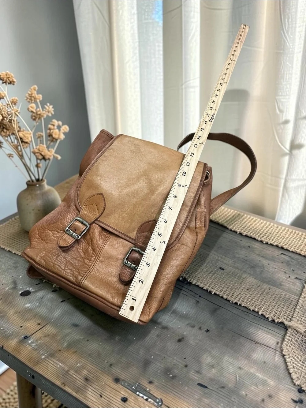 Genuine Leather Small Backpack/Handbag.
